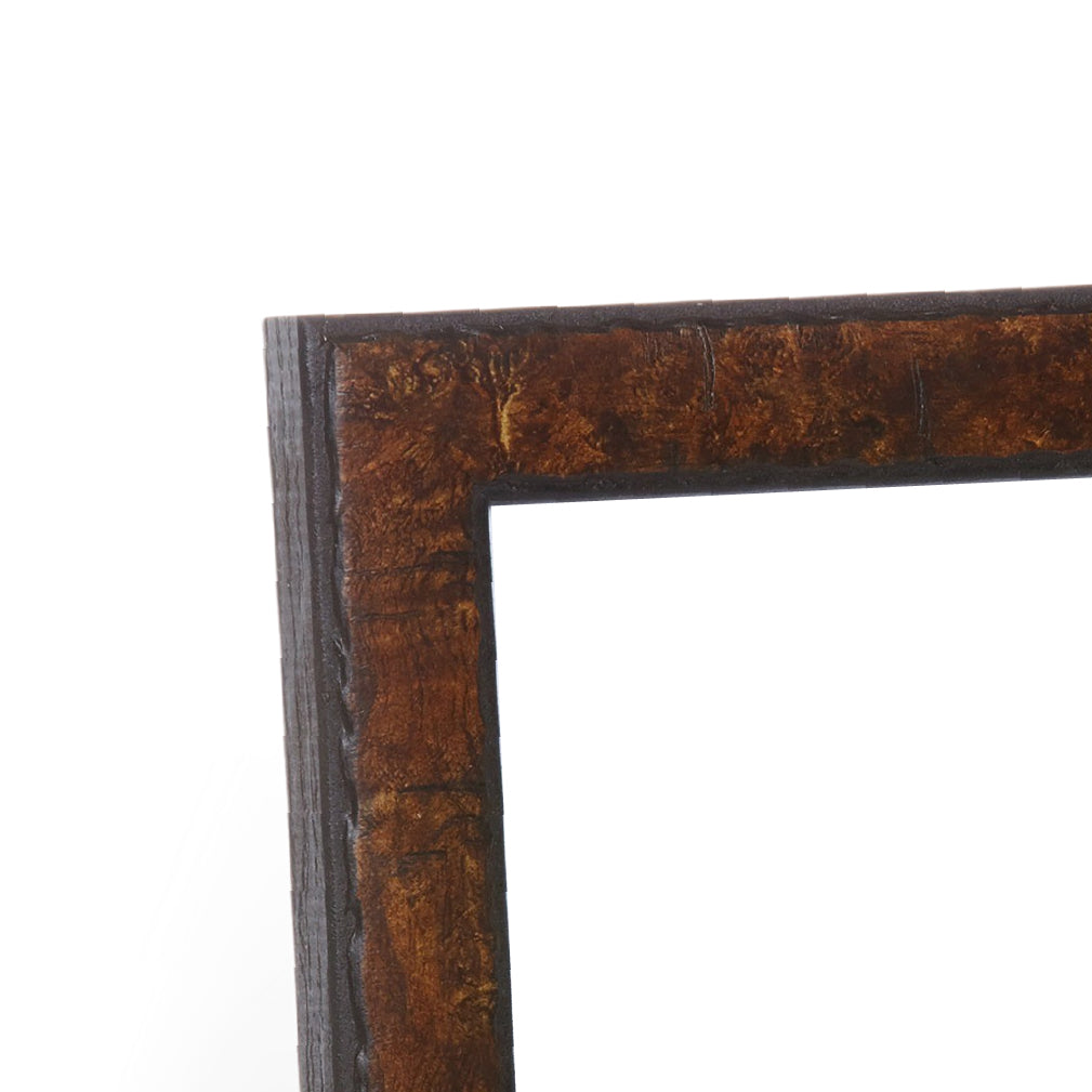 Light Walnut Modern Narrow Width Table Top Frame