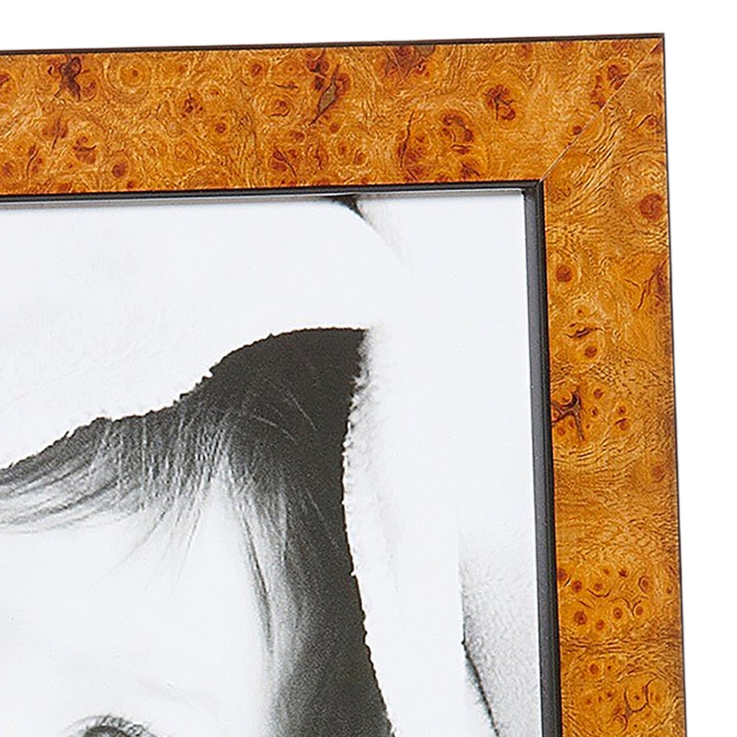 Elm Burlwood Narrow Width Wood Table Top Frame