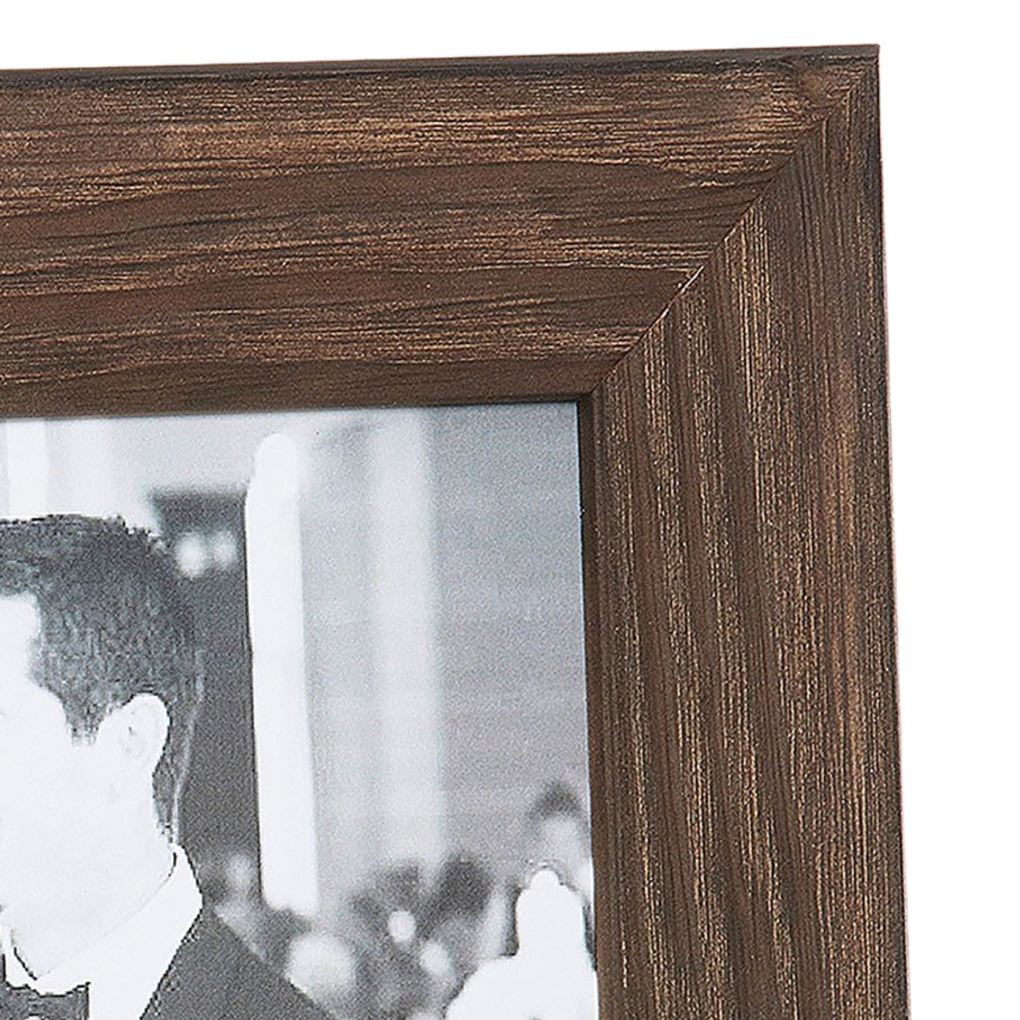 Smoked Pine Modern Medium Width Table Top Frame