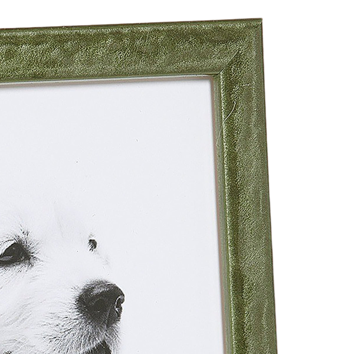 Shimmering Moss Green Narrow Width Table Top Frame