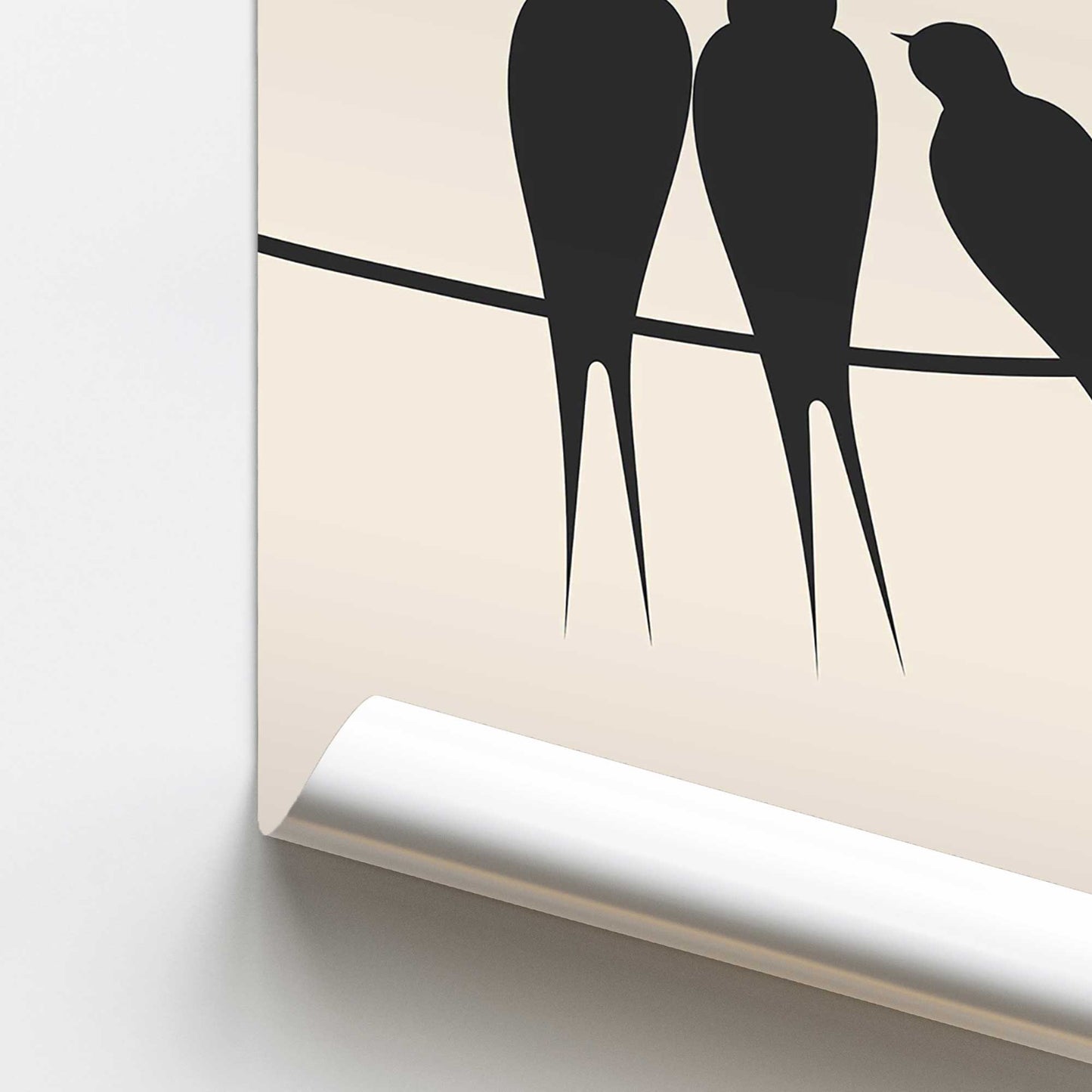 Birds on a Wire Promotional Rolled Print
