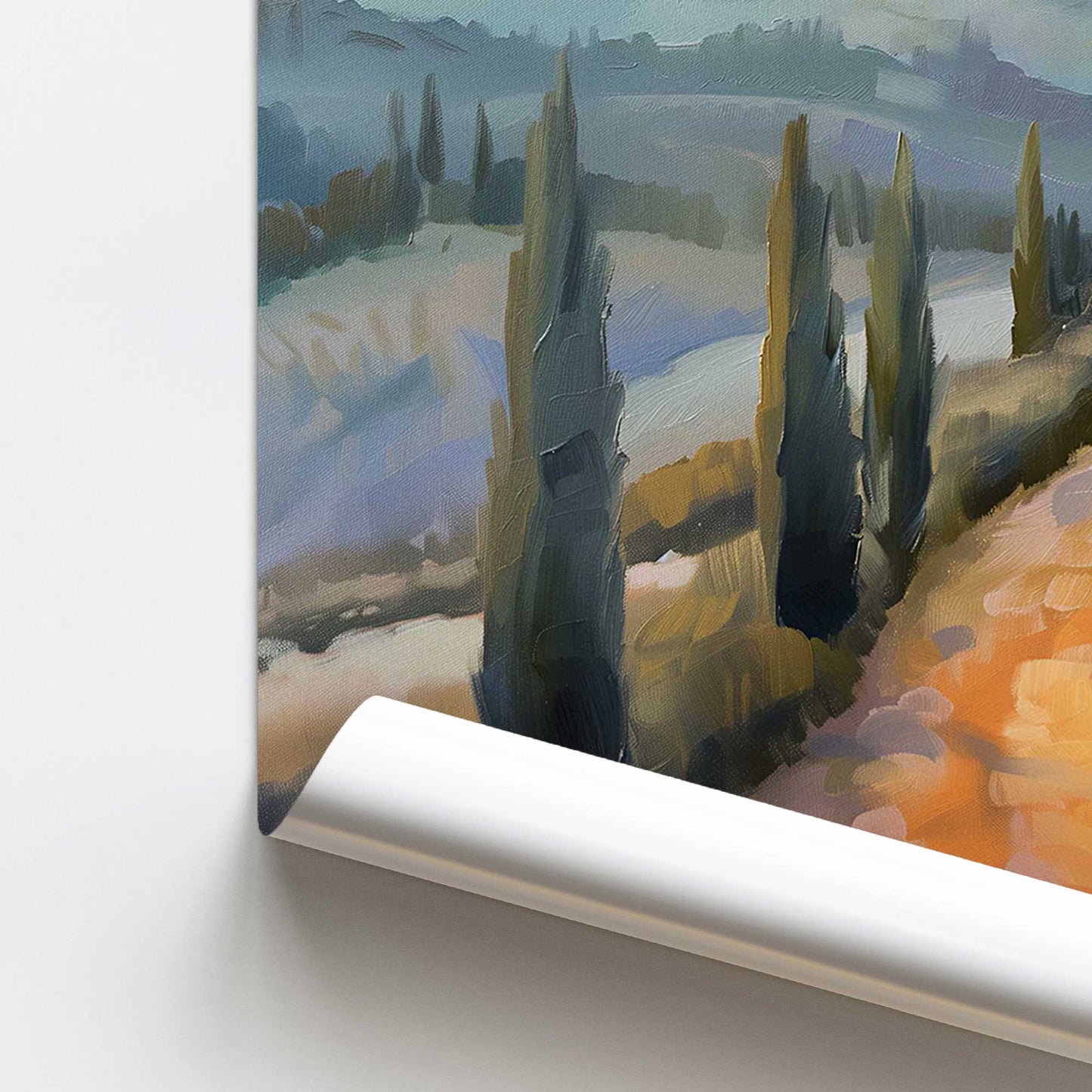 Dusk's Glow in Tuscany v3 Promotional Rolled Print