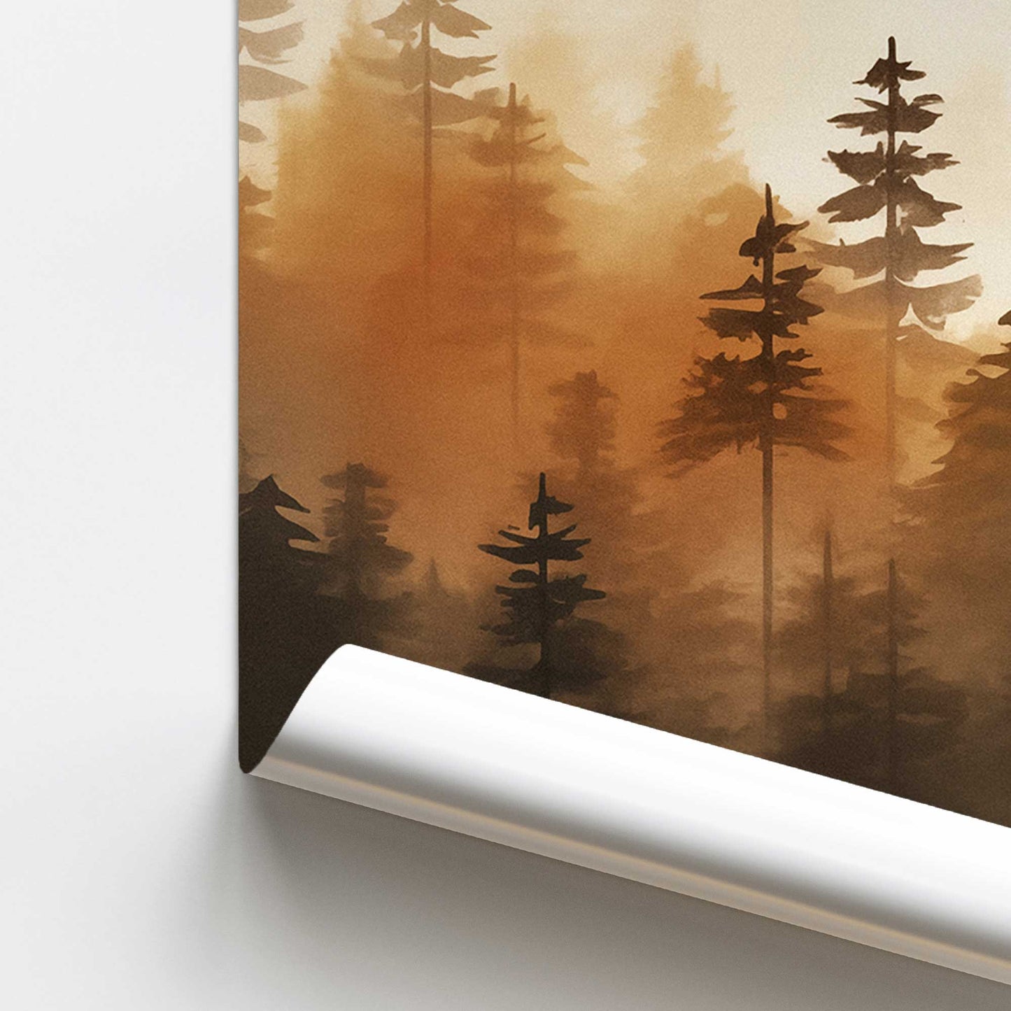 Golden Mist Woodland Promotional Rolled Print