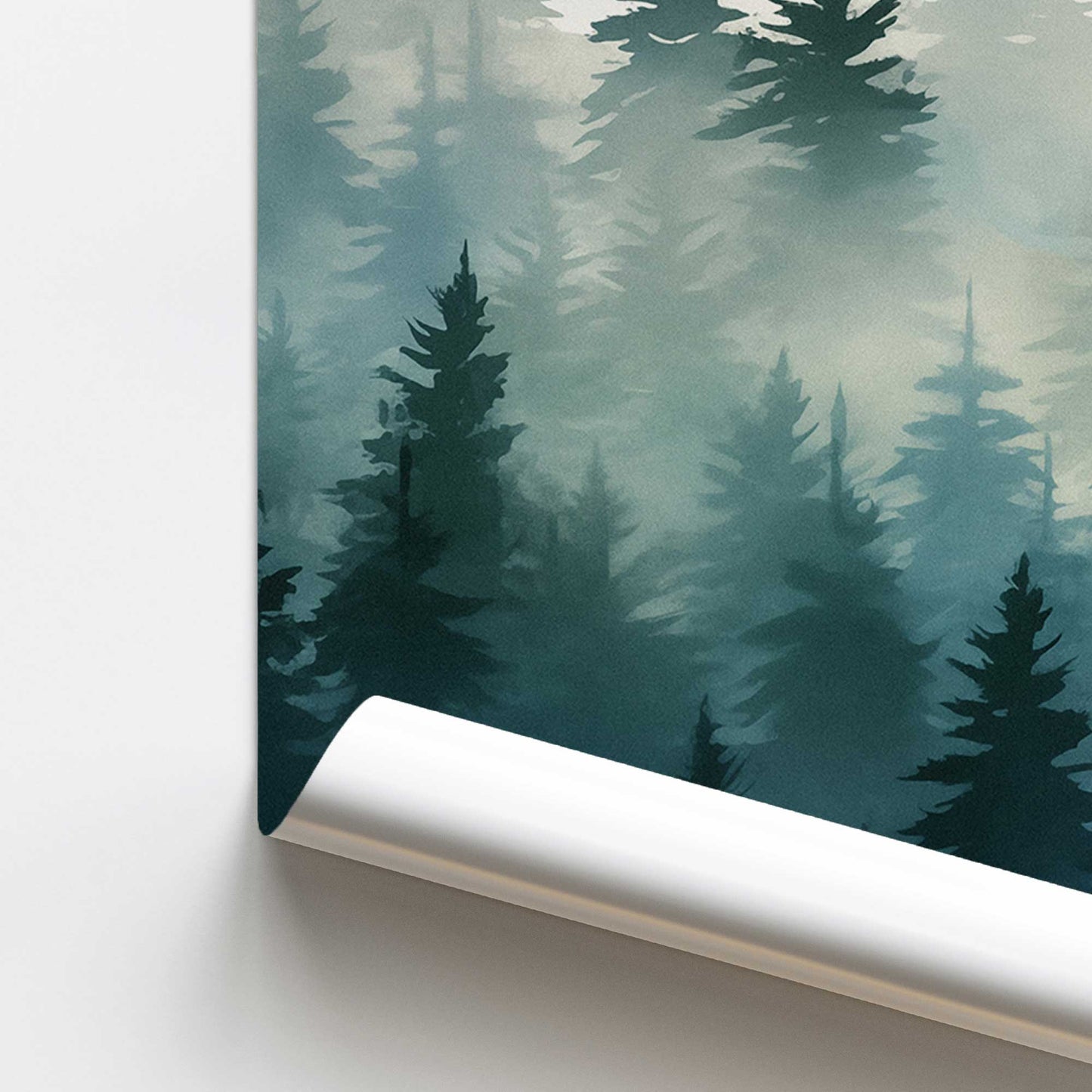 Blue Forest Mist Promotional Rolled Print