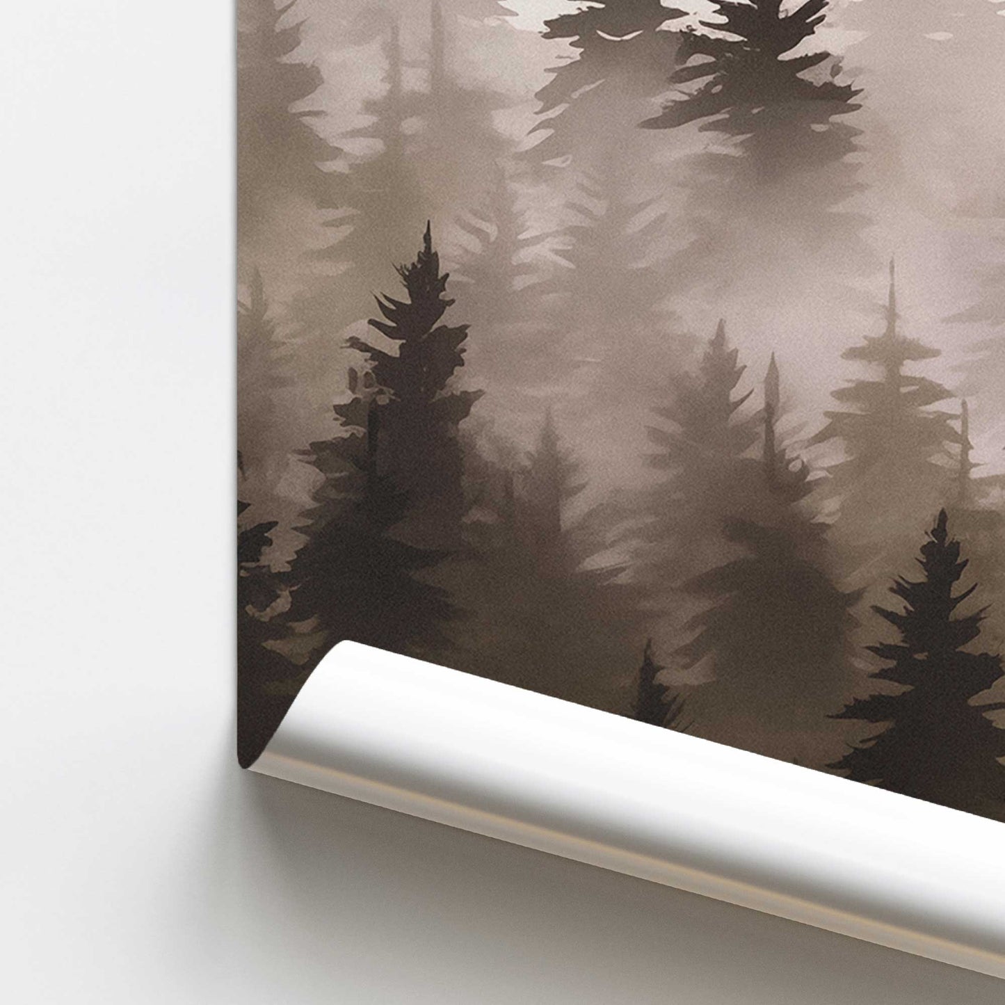 Neutral Forest Mist Promotional Rolled Print