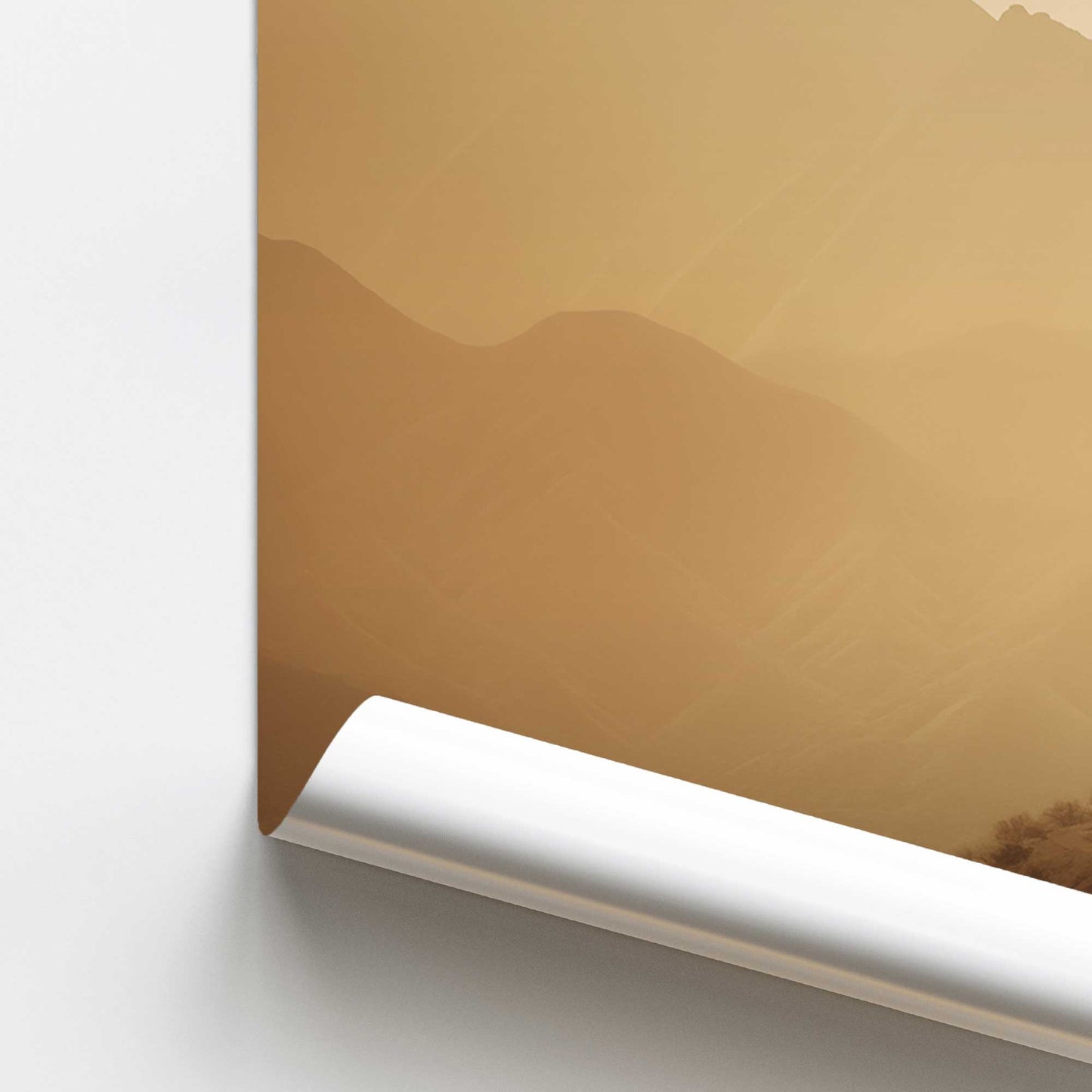 Peaceful Mountain Drive I Promotional Rolled Print