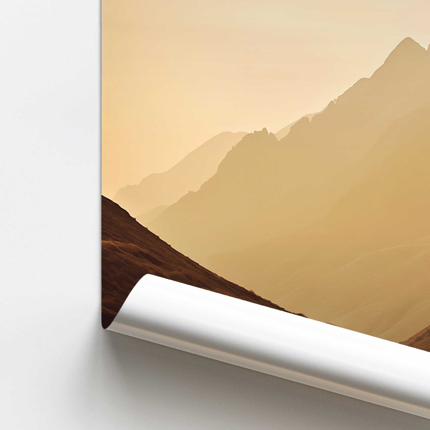 Peaceful Mountain Drive II Promotional Rolled Print