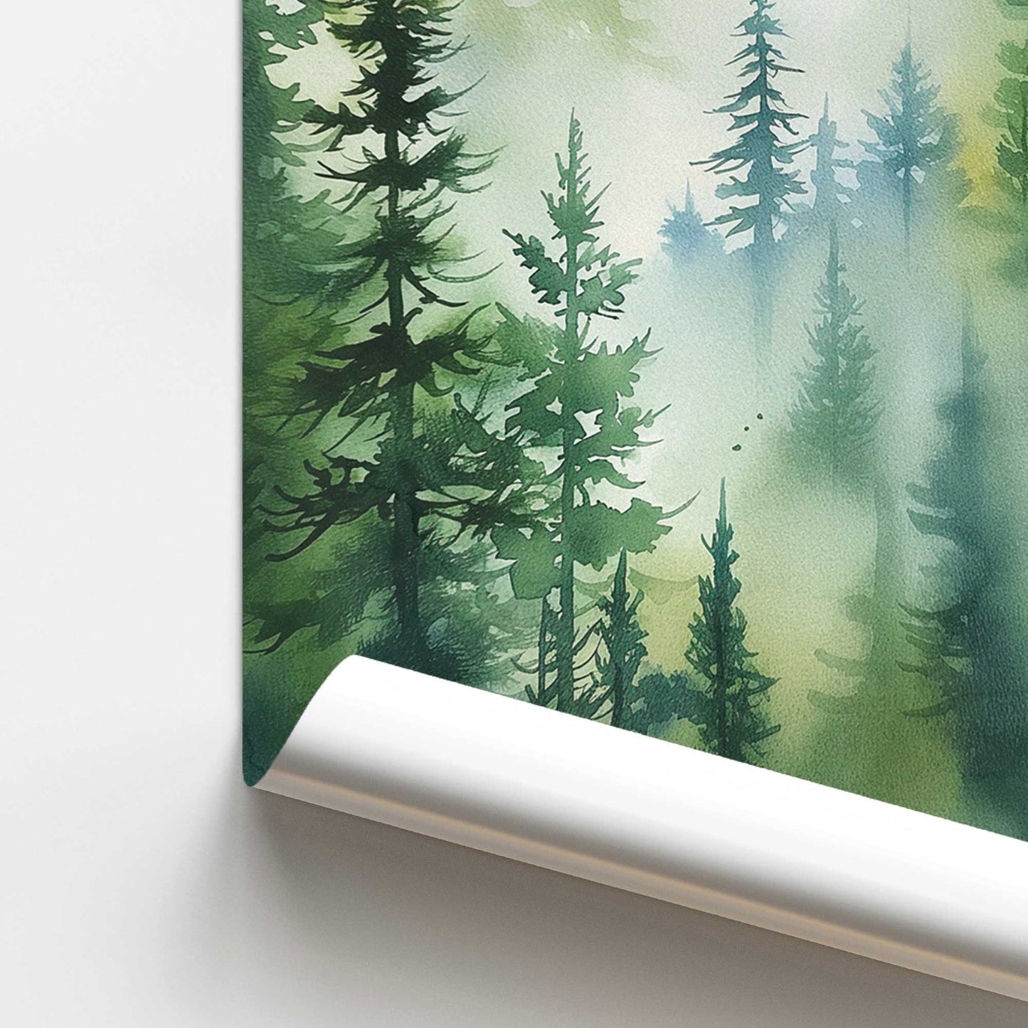 Serene Forest In Flight I Promotional Rolled Print