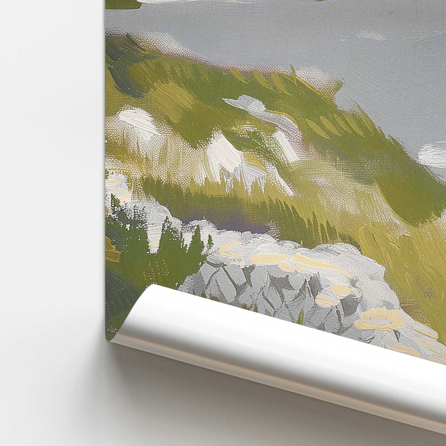 Floral Coastal Walk II Promotional Rolled Print