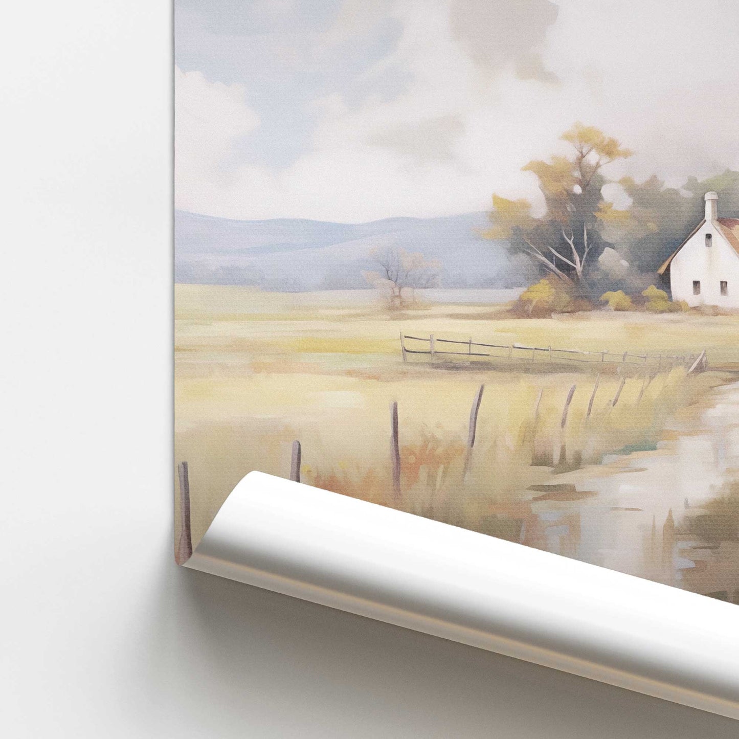 Countryside Farmhouse Promotional Rolled Print