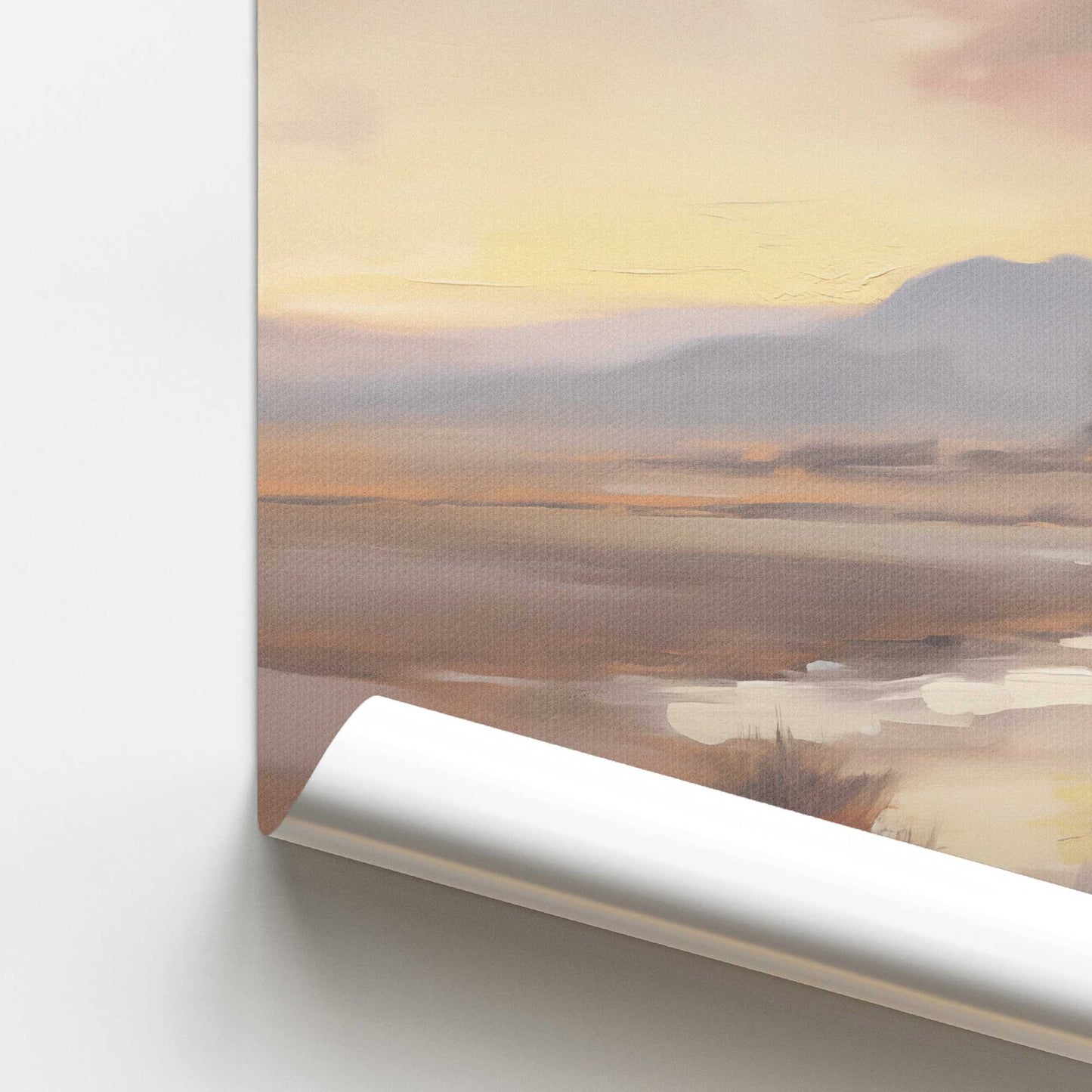 Meadow Glow at Sunset Promotional Rolled Print