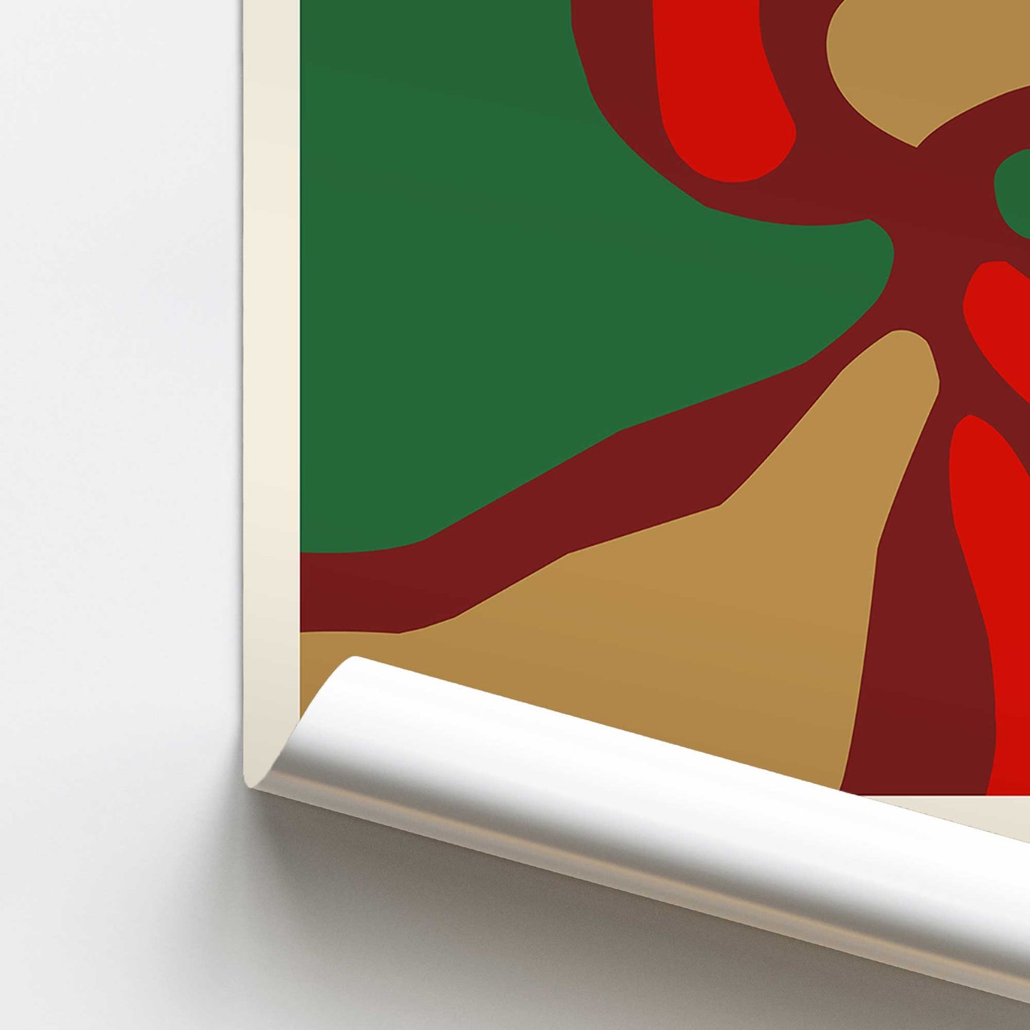 Holiday Glow Bauhaus Poster II Promotional Rolled Print