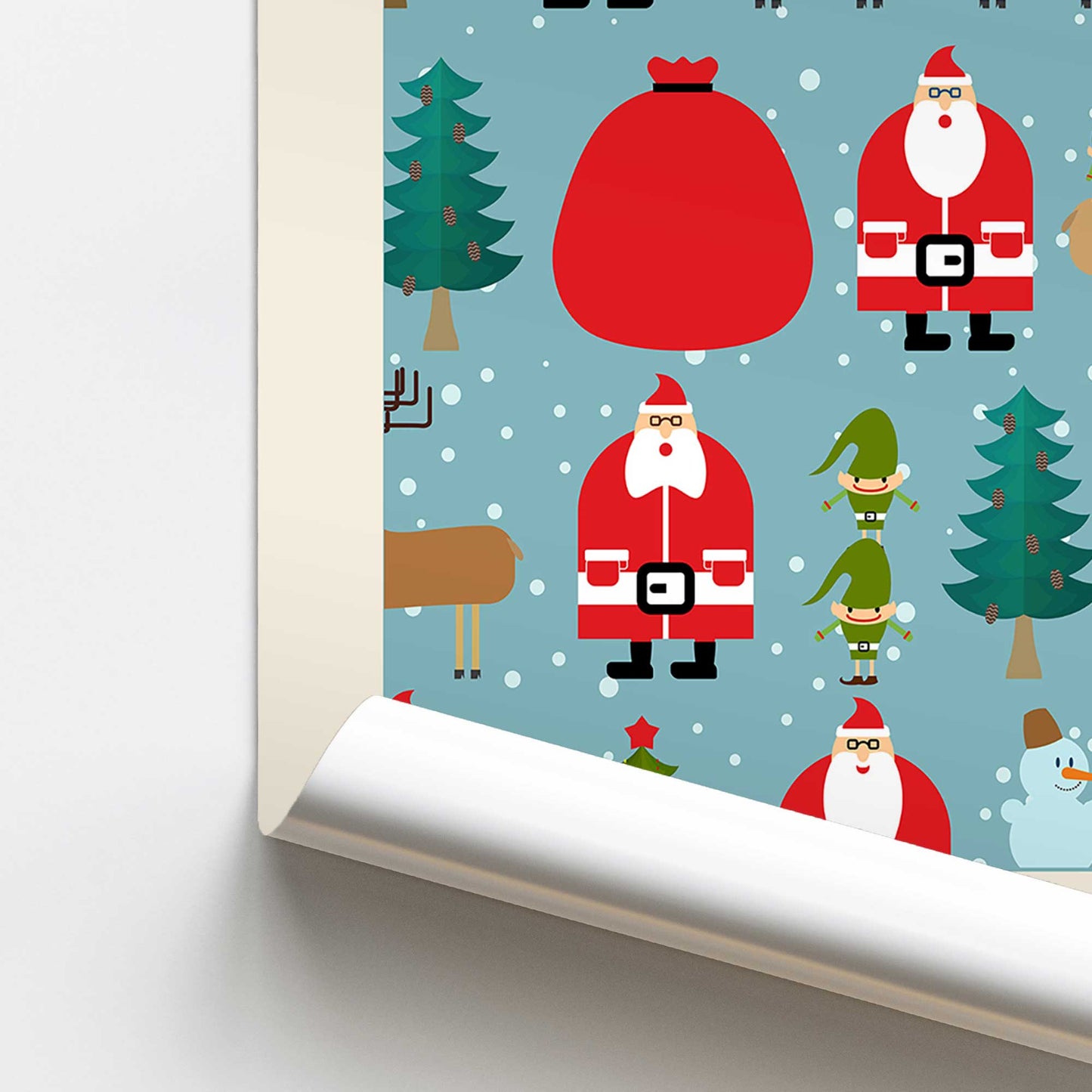 Munich Christmas Market Promotional Rolled Print