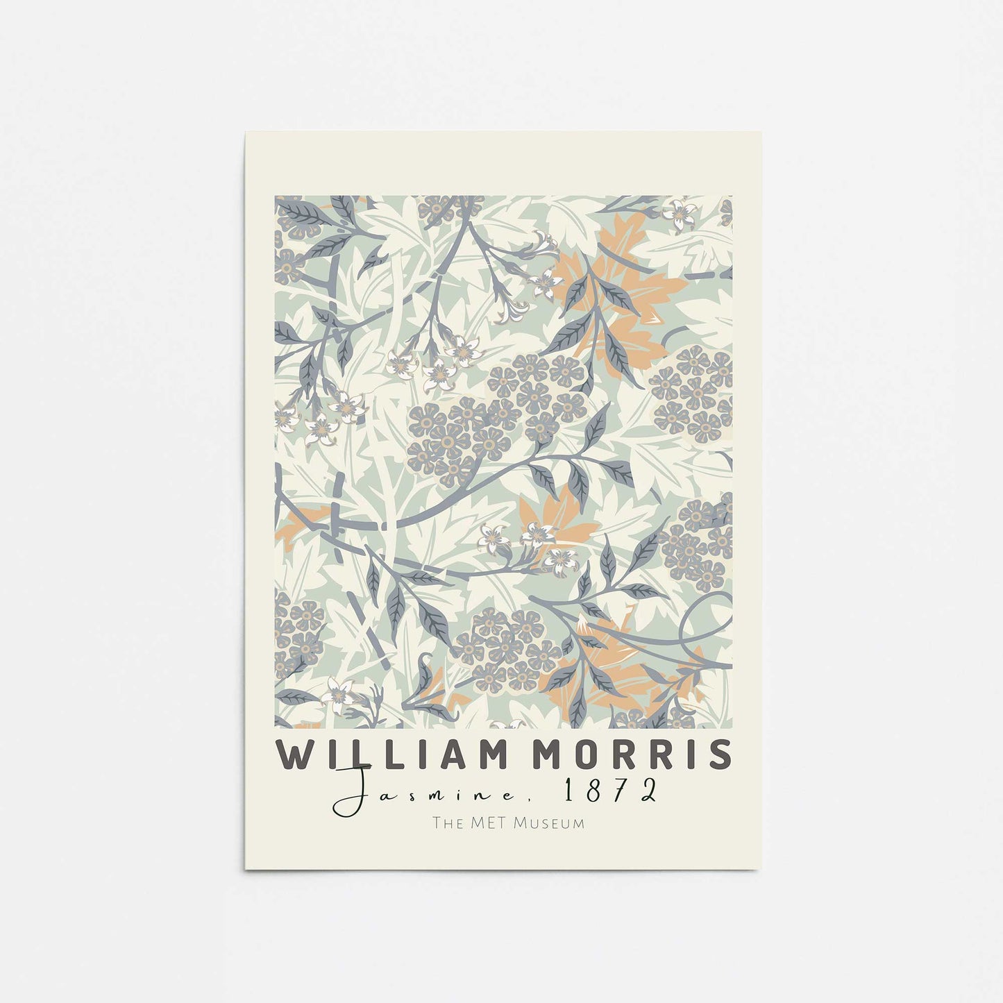 Beige Jasmine by William Morris Promotional Rolled Print