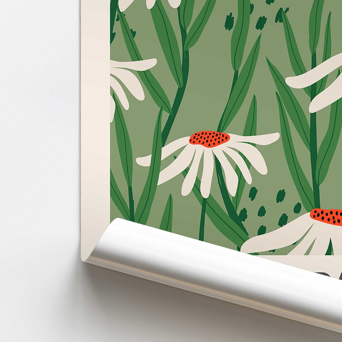 Retro Amsterdam Flower Market Promotional Rolled Print