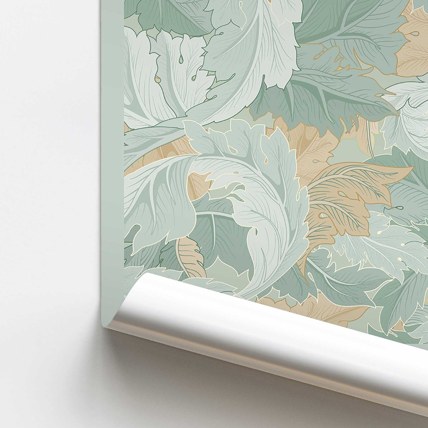 Soft Green Acanthus by William Morris Promotional Rolled Print