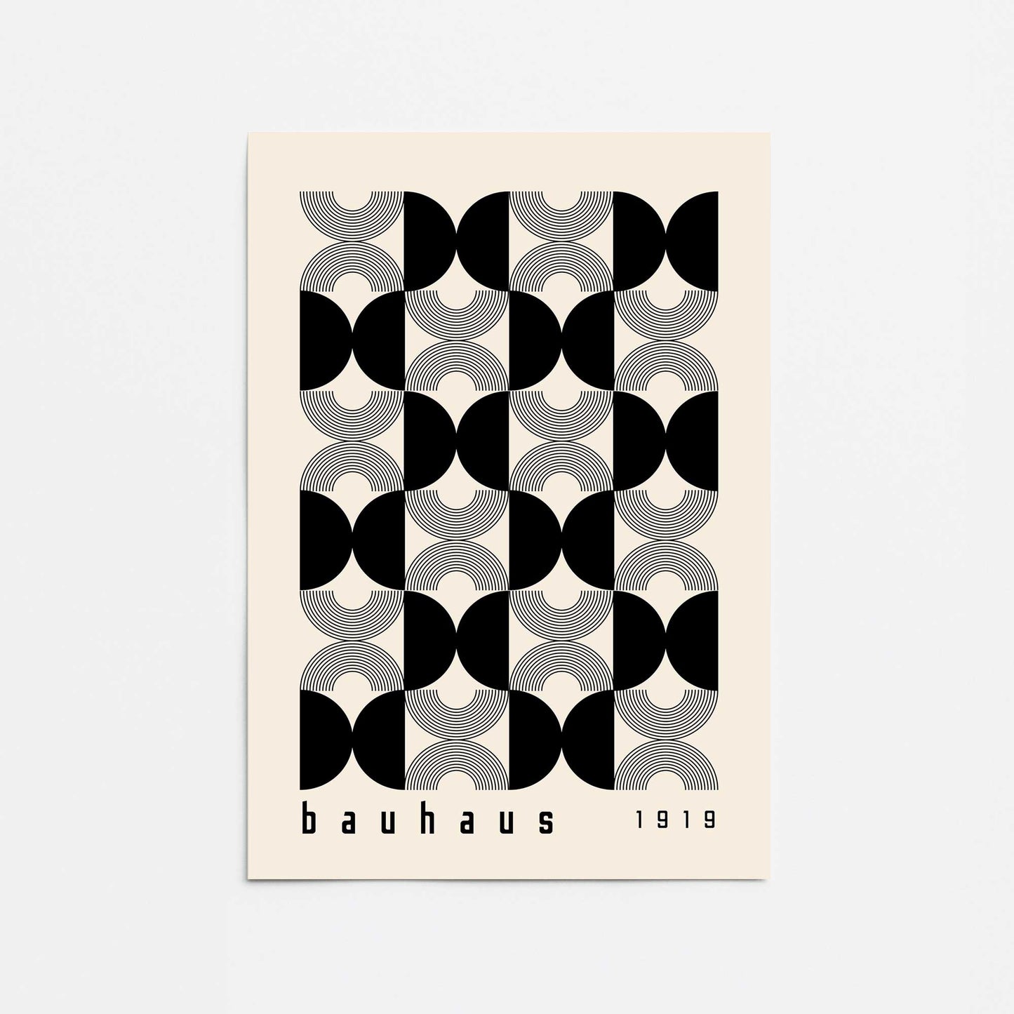 Bauhaus Patterned Precision Promotional Rolled Print