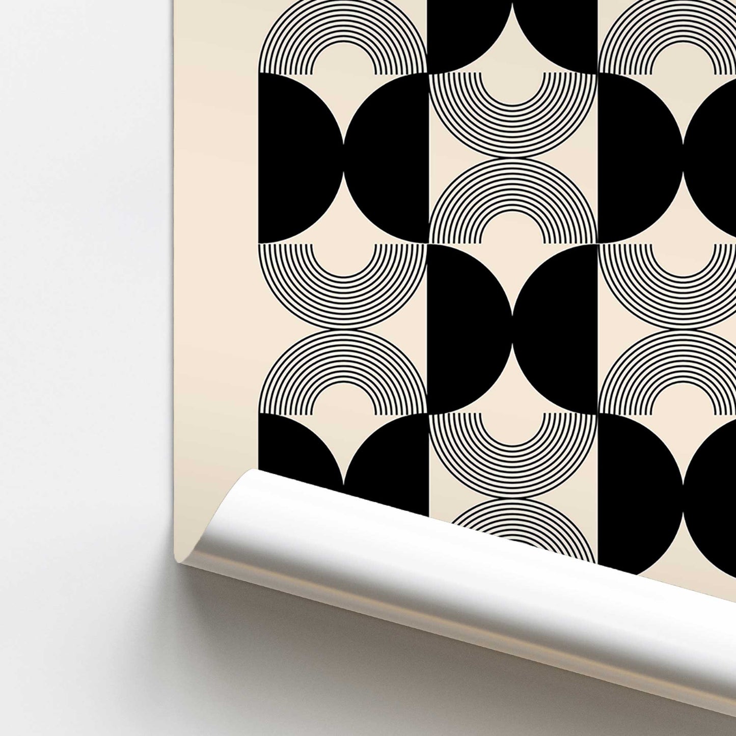 Bauhaus Patterned Precision Promotional Rolled Print