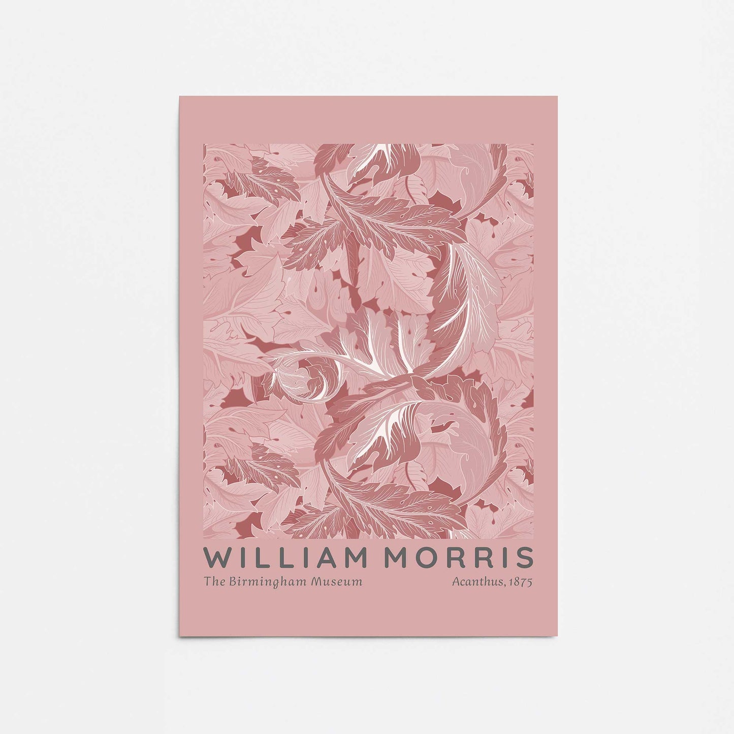 Blush Acanthus by William Morris Promotional Rolled Print