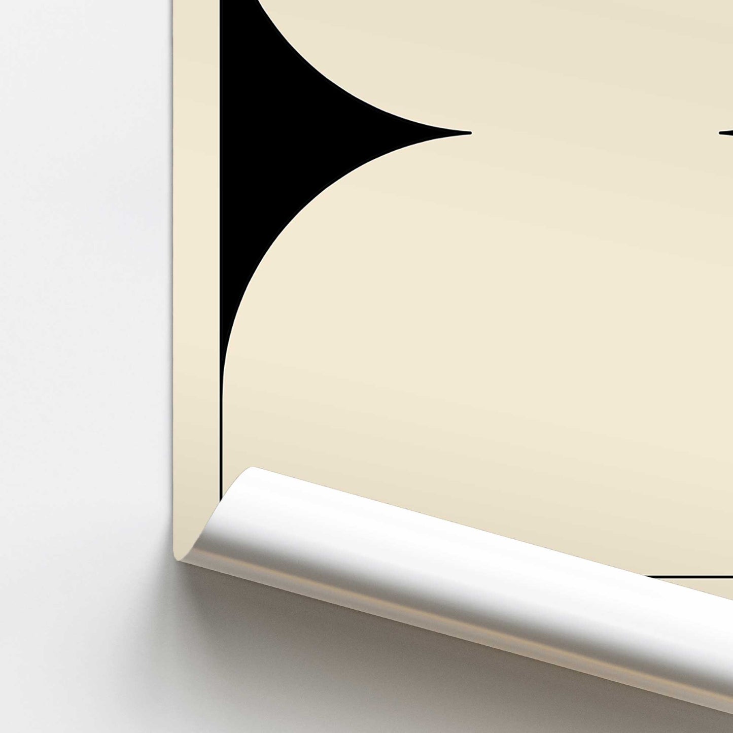Bauhaus Monochrome Hourglass Promotional Rolled Print