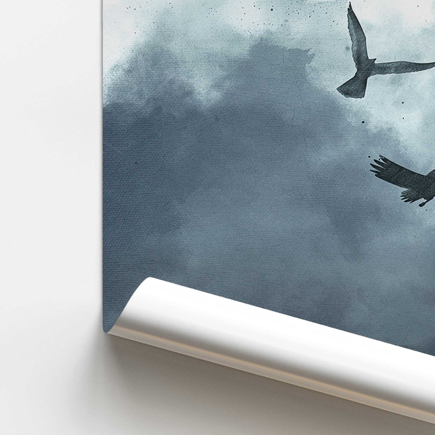 Ethereal Flock Promotional Rolled Print