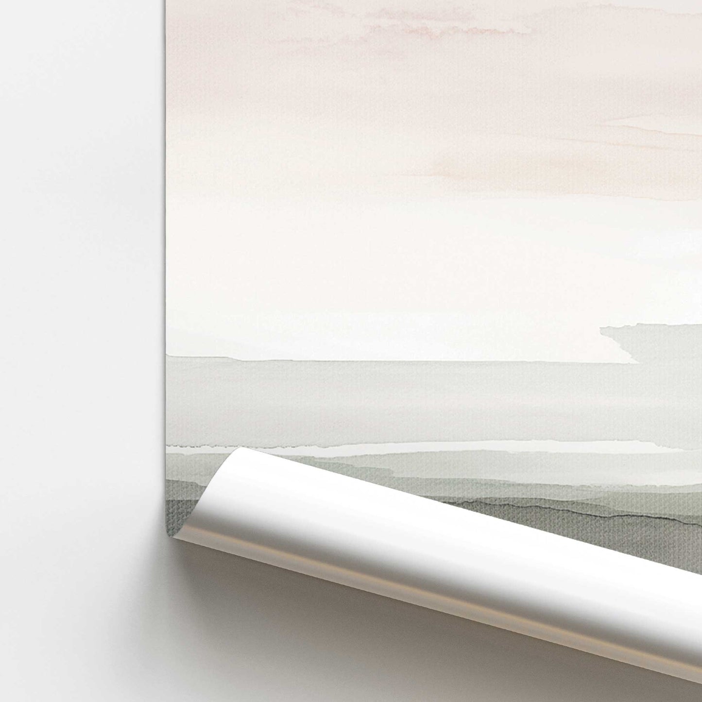 Peach Tranquility I Promotional Rolled Print