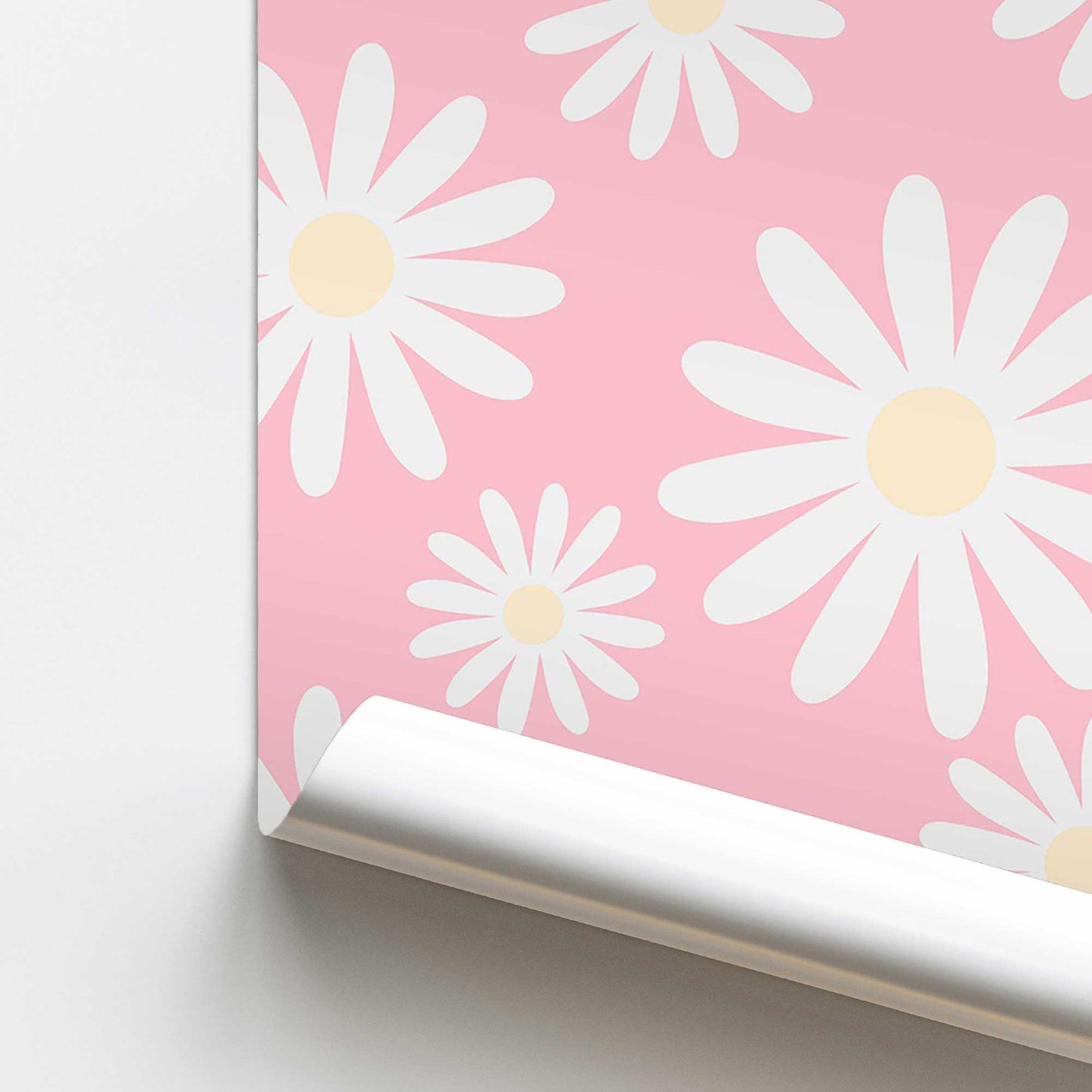 Daisies in Pink Promotional Rolled Print