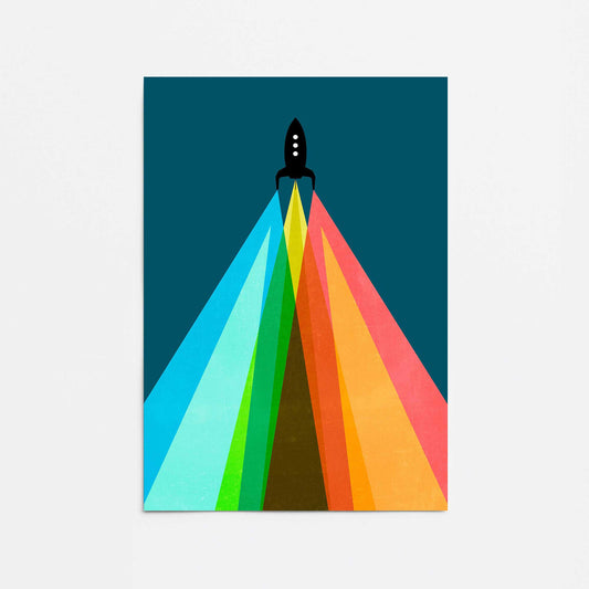 Blast Off! Promotional Rolled Print