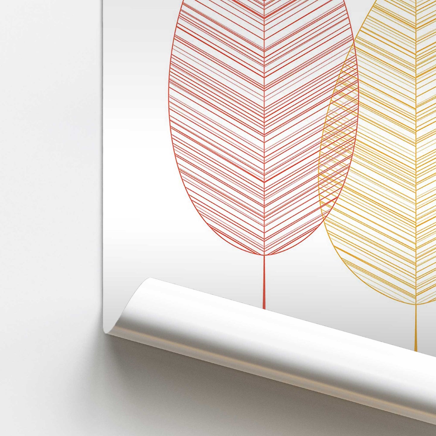 Playful Plumes Promotional Rolled Print