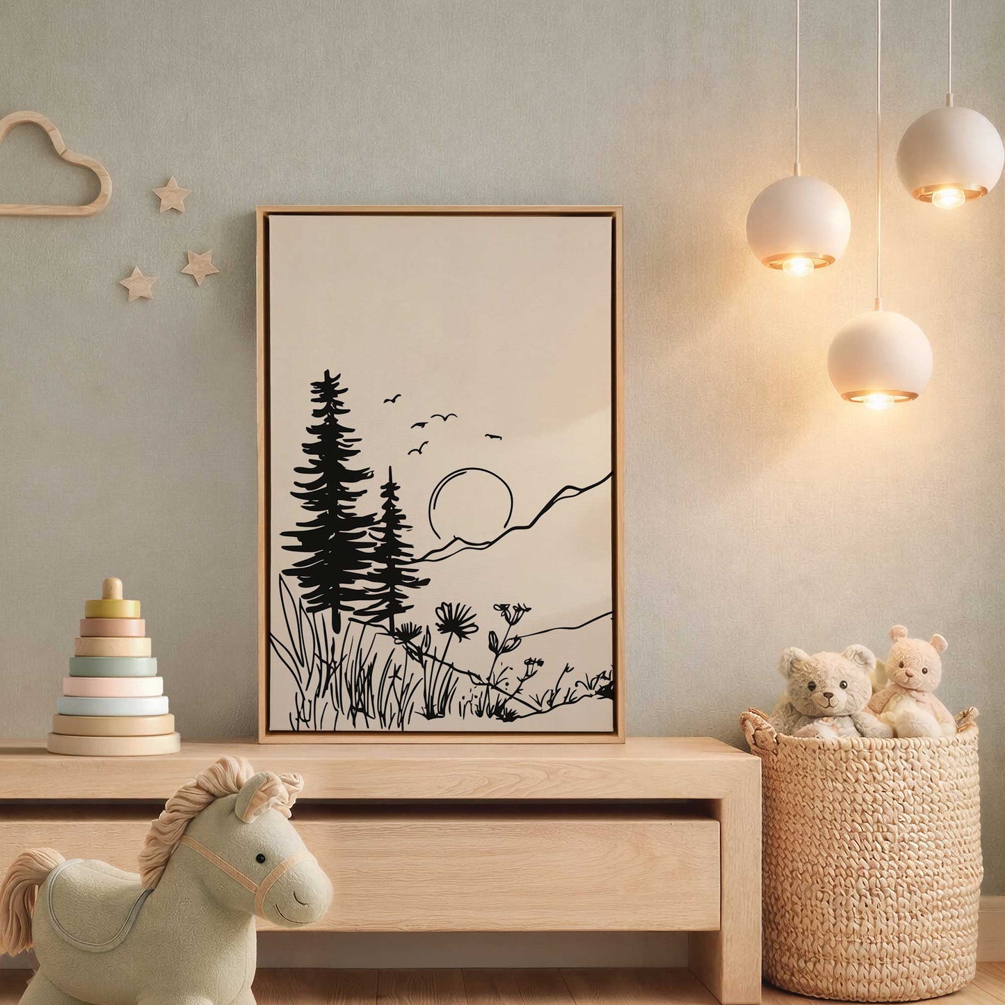Picture of art in a room