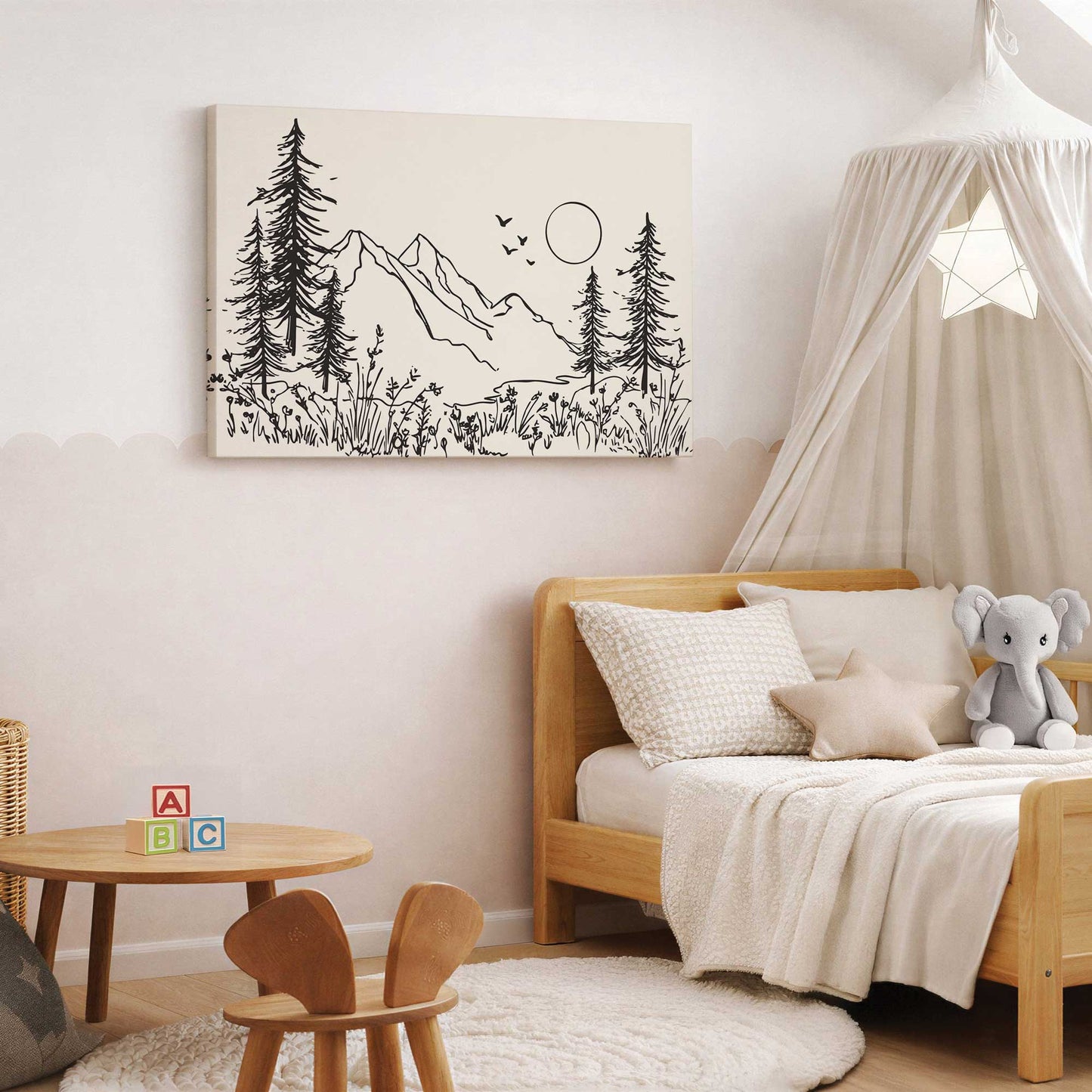 Picture of art in a room