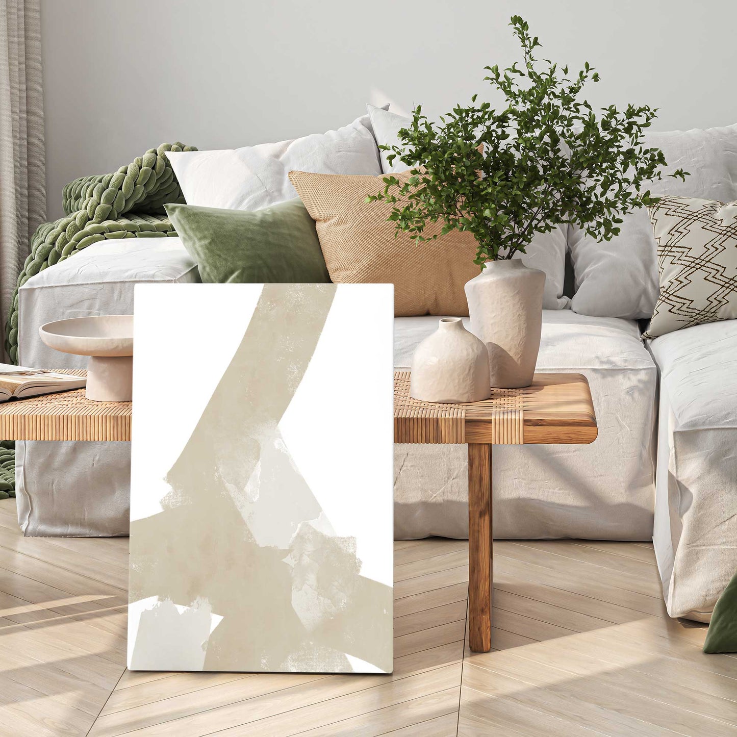 Modern Neutrals No. 1 on Canvas