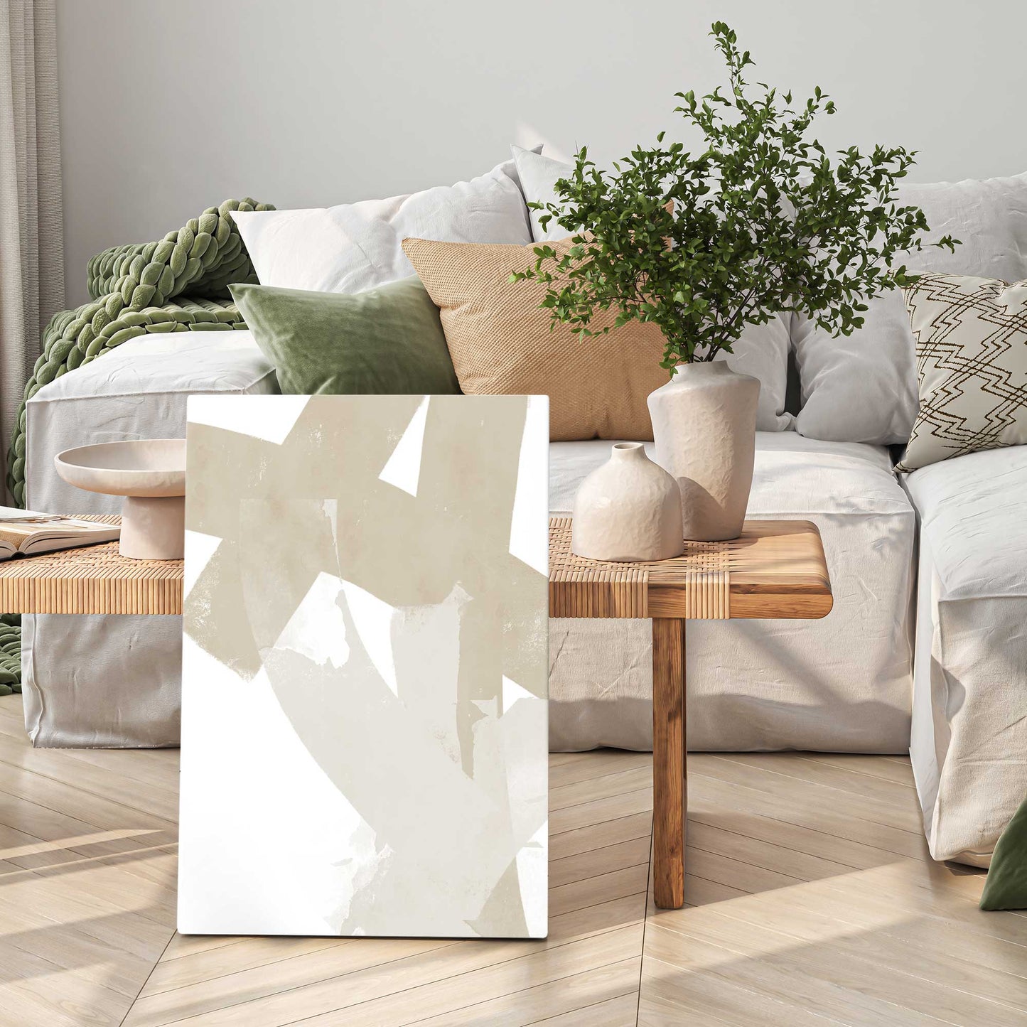 Modern Neutrals No. 2 on Canvas