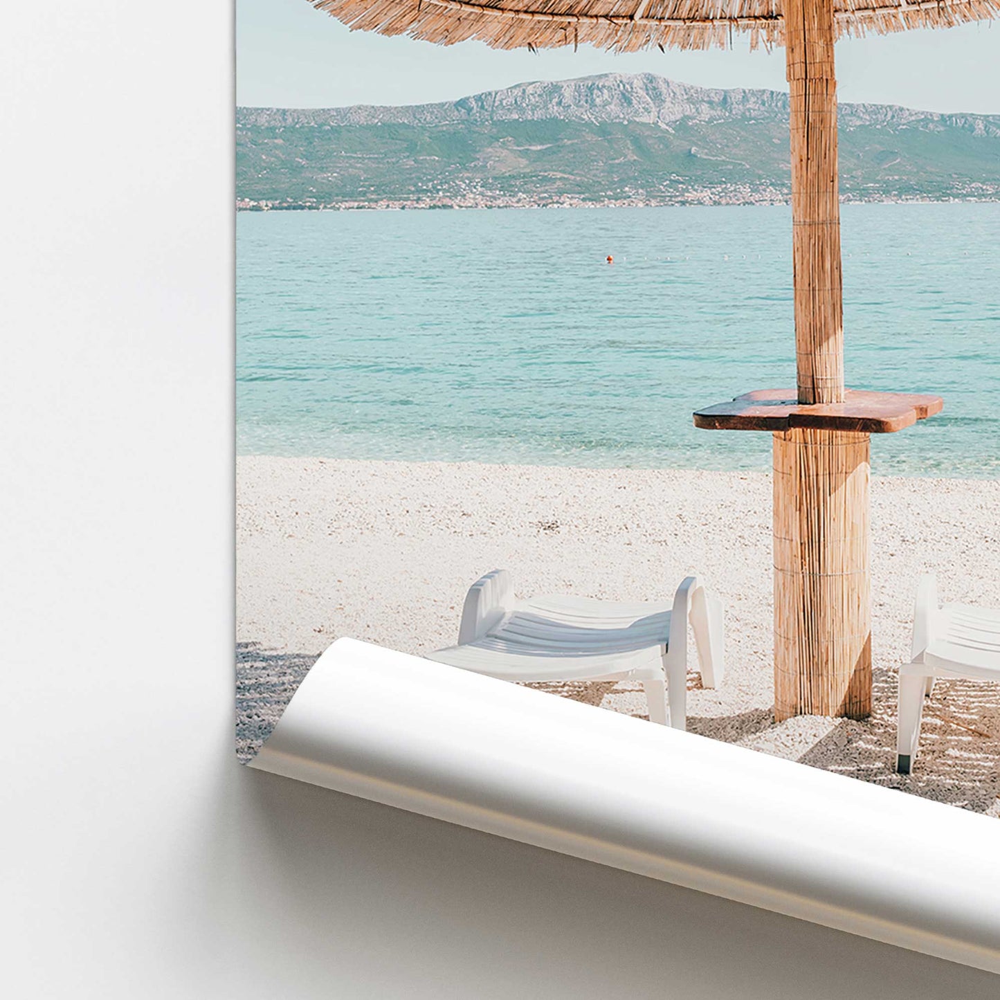 Beach Day Escape Promotional Rolled Print