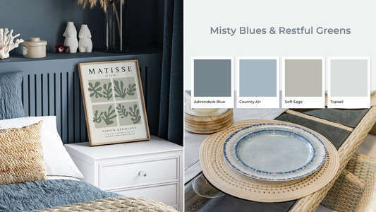 2026 Color Trends: Misty Blues and Restful Greens