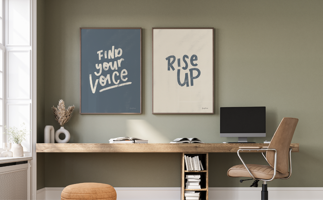 Choosing Inspirational Wall Art for a Home Office