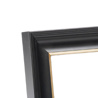 Black & Gold Modern Medium Width Table Top Frame