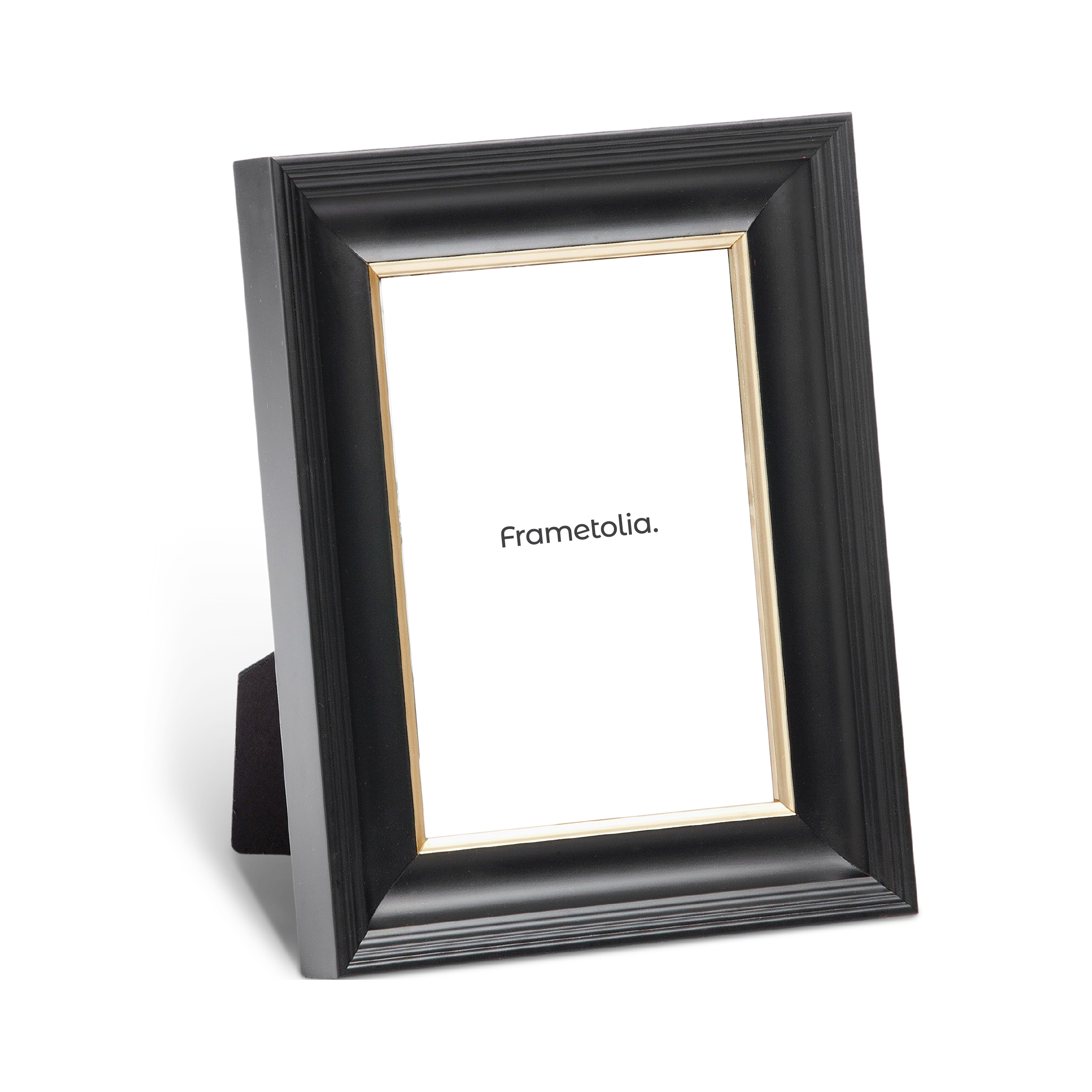 black & gold modern medium width table top frame