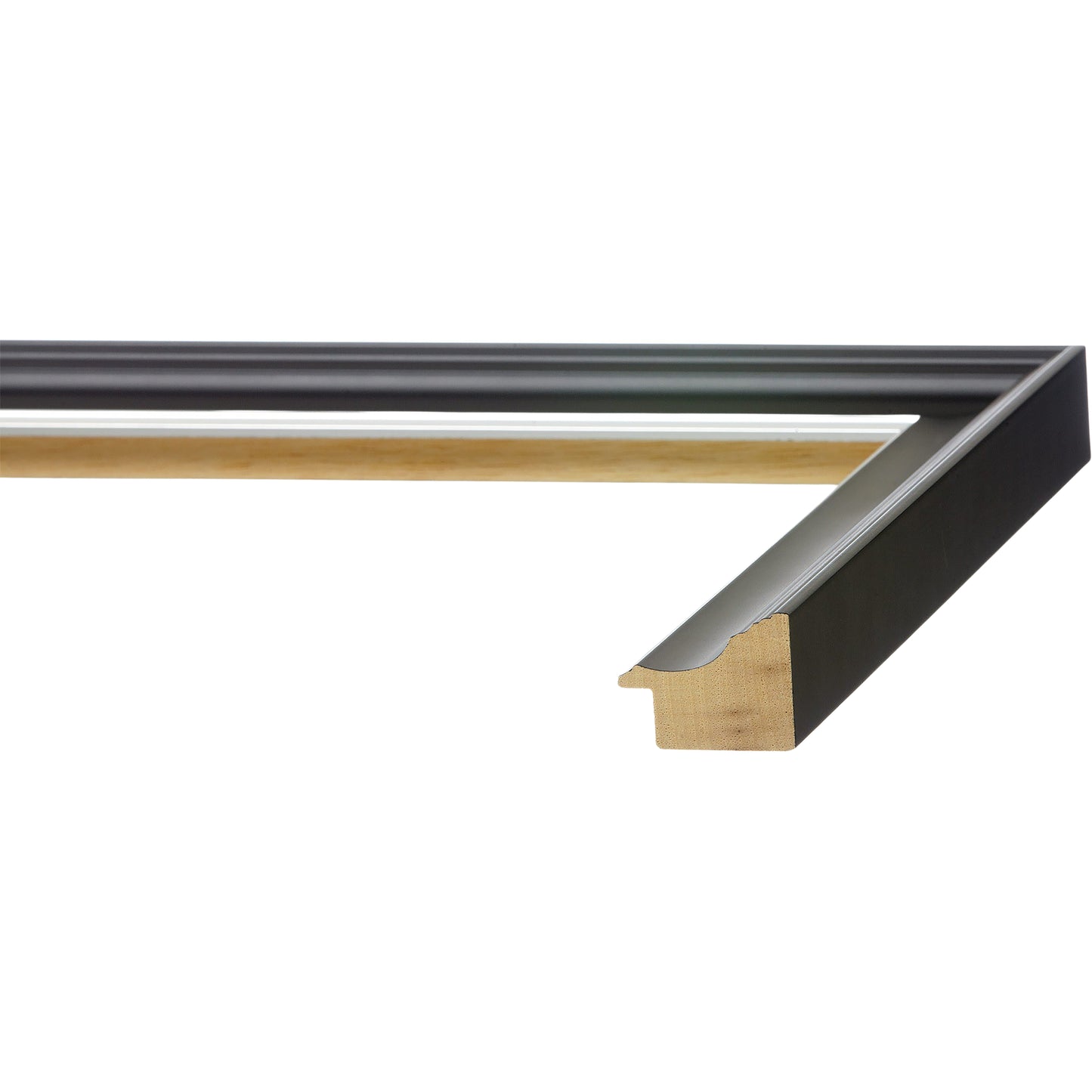 Black & Titanium Silver Medium Width Table Top Frame