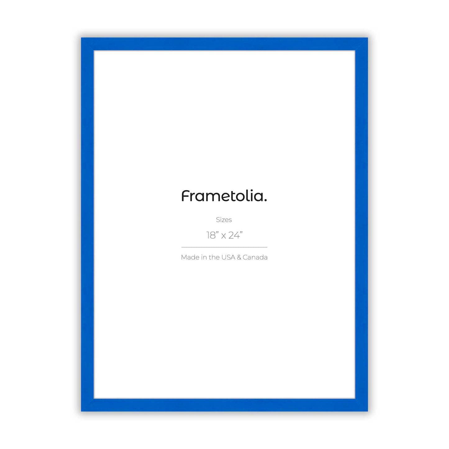 Seaport Blue Narrow Width Wall Frame