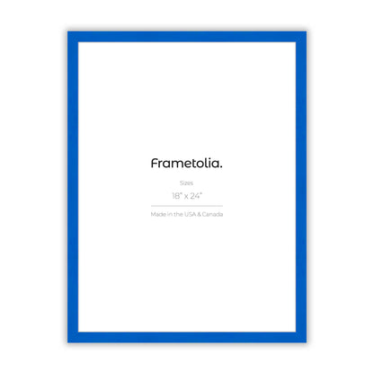 Seaport Blue Narrow Width Wall Frame