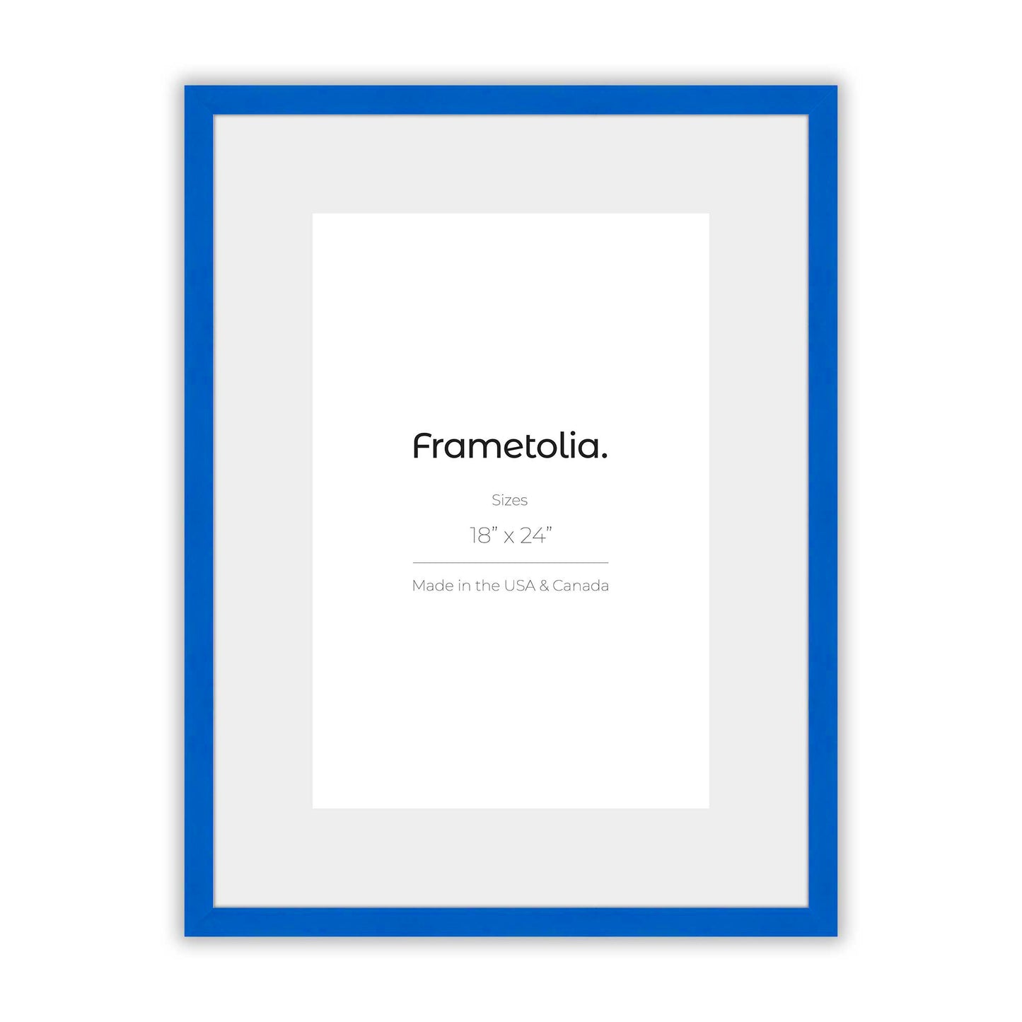 Seaport Blue Narrow Width Wall Frame