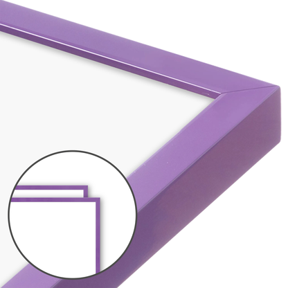 Plum Purple Narrow Width Wall Frame, Set of 2