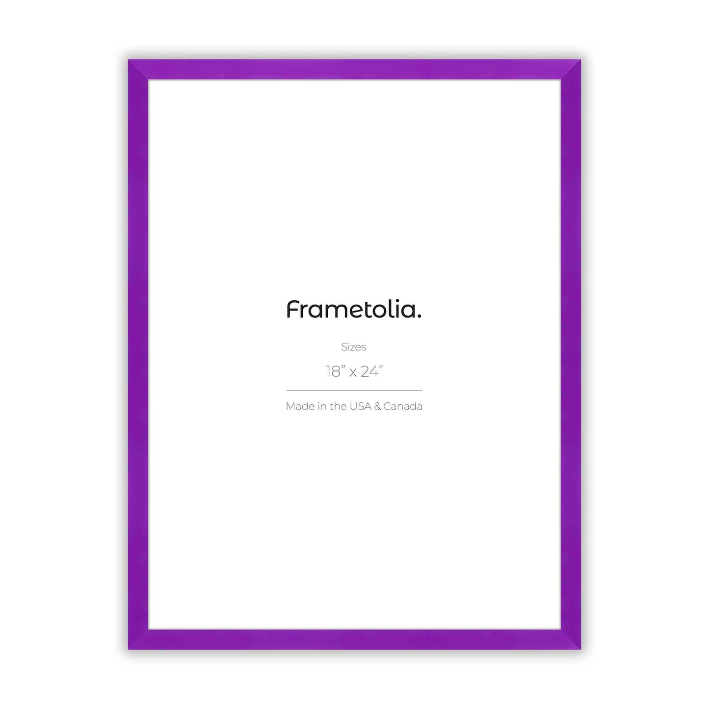 Plum Purple Narrow Width Wall Frame