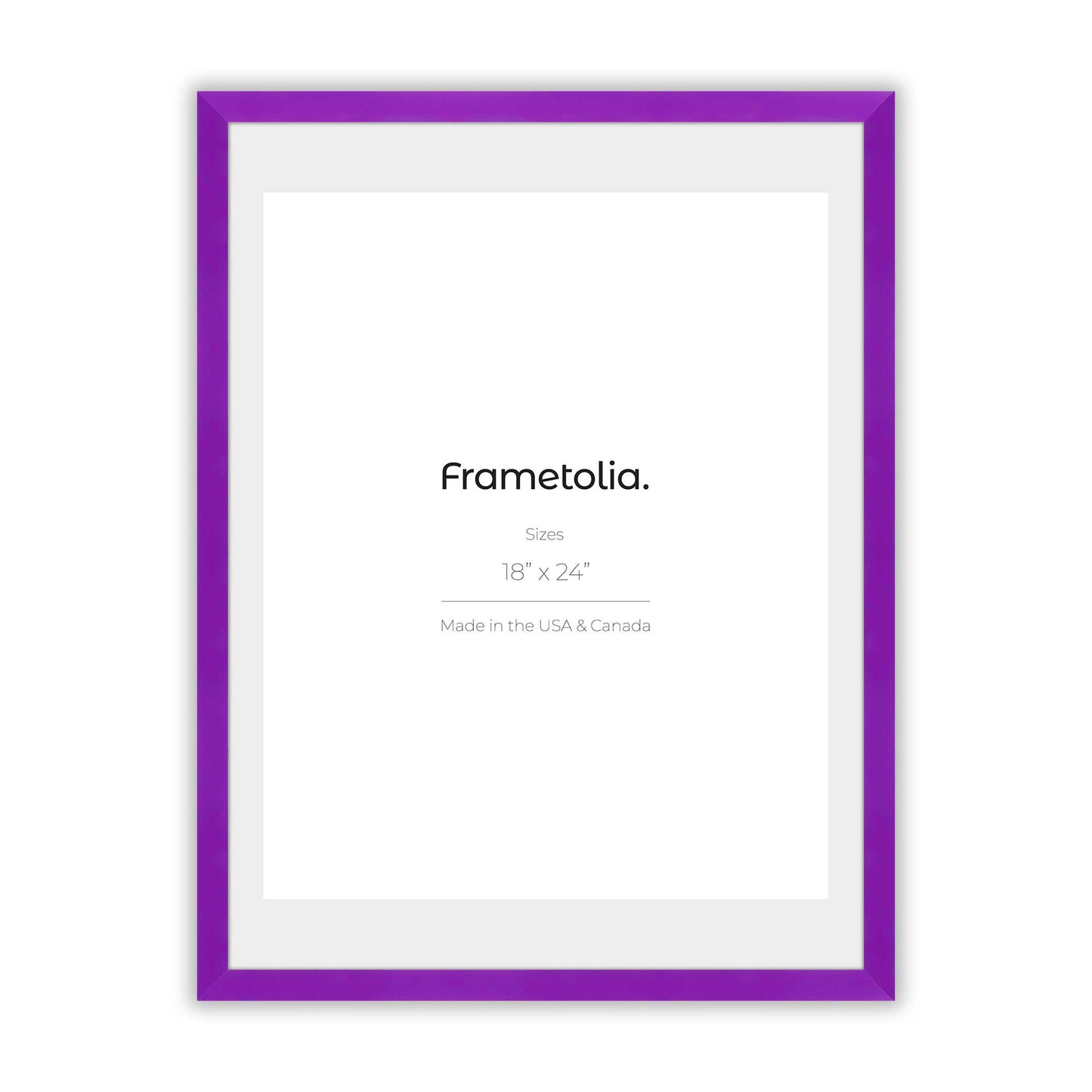 Plum Purple Narrow Width Wall Frame