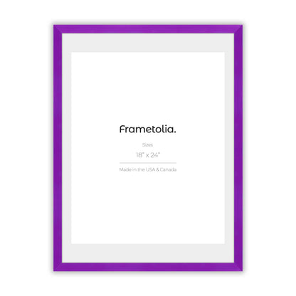 Plum Purple Narrow Width Wall Frame