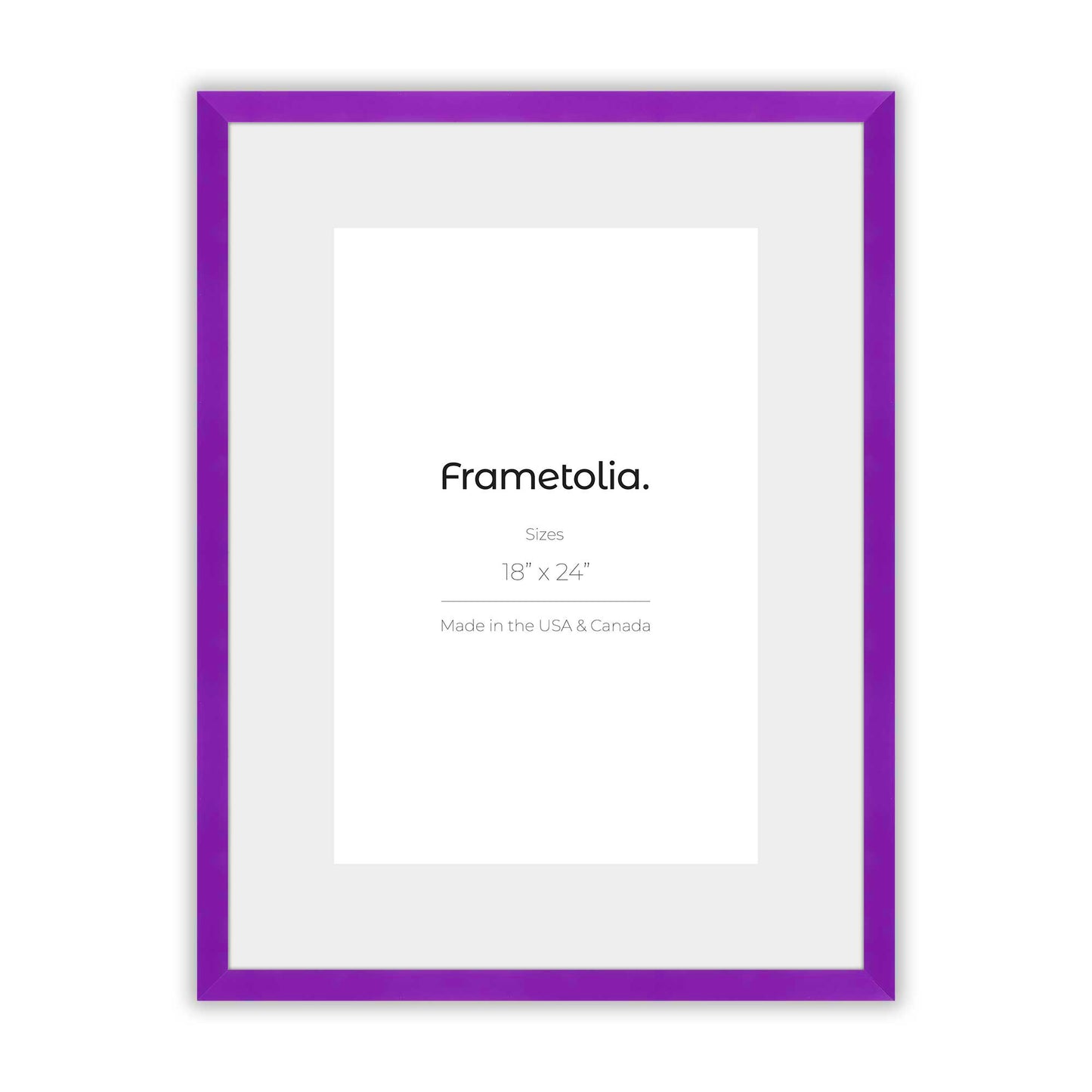Plum Purple Narrow Width Wall Frame
