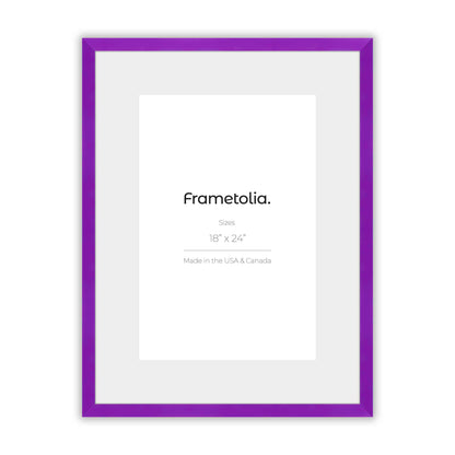 Plum Purple Narrow Width Wall Frame