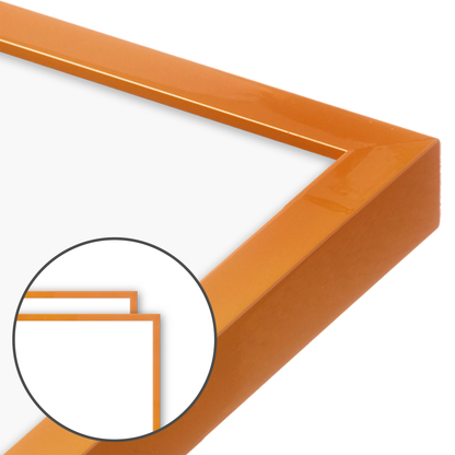 Orange Marmalade Narrow Width Wall Frame, Set of 2