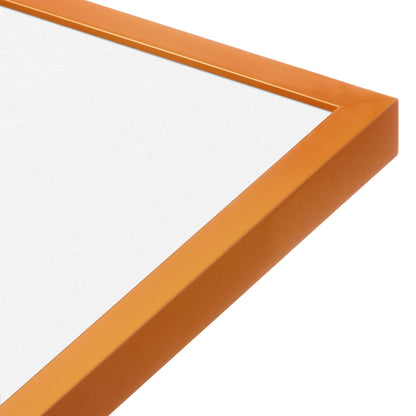 Orange Marmalade Narrow Width Wall Frame